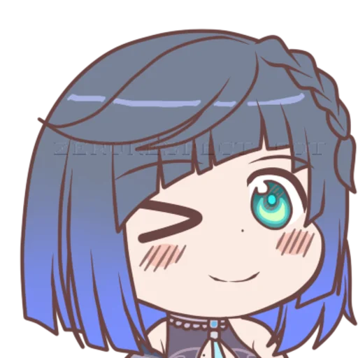 😉 Стикер «Yelan & Shinobu» для Telegram
