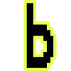 🔸 Эмодзи «Yellow black font» для Telegram