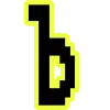 🔸 Эмодзи «Yellow black font» для Telegram