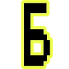 🔸 Эмодзи «Yellow black font» для Telegram