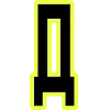 🔸 Эмодзи «Yellow black font» для Telegram