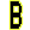 🔸 Эмодзи «Yellow black font» для Telegram