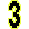 🔸 Эмодзи «Yellow black font» для Telegram