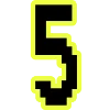 🔸 Эмодзи «Yellow black font» для Telegram