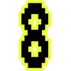 🔸 Эмодзи «Yellow black font» для Telegram