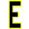 🔸 Эмодзи «Yellow black font» для Telegram
