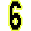 🔸 Эмодзи «Yellow black font» для Telegram