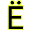 🔸 Эмодзи «Yellow black font» для Telegram