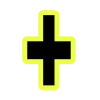 🔸 Эмодзи «Yellow black font» для Telegram