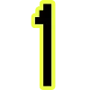 🔸 Эмодзи «Yellow black font» для Telegram