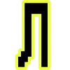 🔸 Эмодзи «Yellow black font» для Telegram