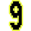 🔸 Эмодзи «Yellow black font» для Telegram