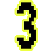 🔸 Эмодзи «Yellow black font» для Telegram