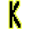 🔸 Эмодзи «Yellow black font» для Telegram