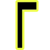 🔸 Эмодзи «Yellow black font» для Telegram