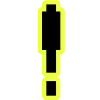 🔸 Эмодзи «Yellow black font» для Telegram