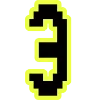 🔸 Эмодзи «Yellow black font» для Telegram