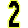 🔸 Эмодзи «Yellow black font» для Telegram