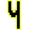 🔸 Эмодзи «Yellow black font» для Telegram