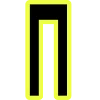 🔸 Эмодзи «Yellow black font» для Telegram