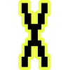 🔸 Эмодзи «Yellow black font» для Telegram