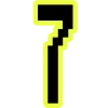 🔸 Эмодзи «Yellow black font» для Telegram