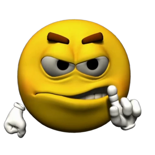 😠 Стикер «Yellow Boy 3D» для Telegram
