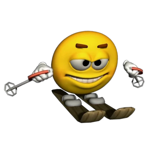 ⛷ Стикер «Yellow Boy 3D» для Telegram