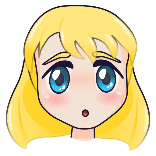 Стикерпак YellowHairGirl для Telegram