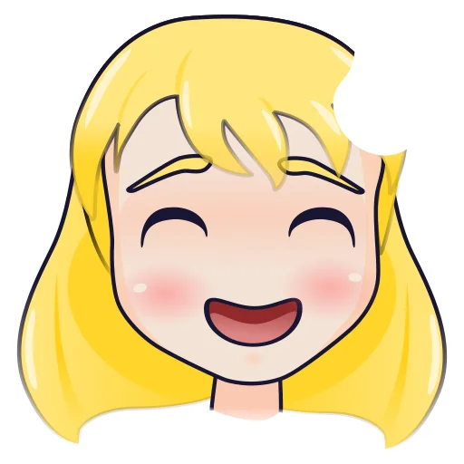 😅 Стикер «YellowHairGirl» для Telegram