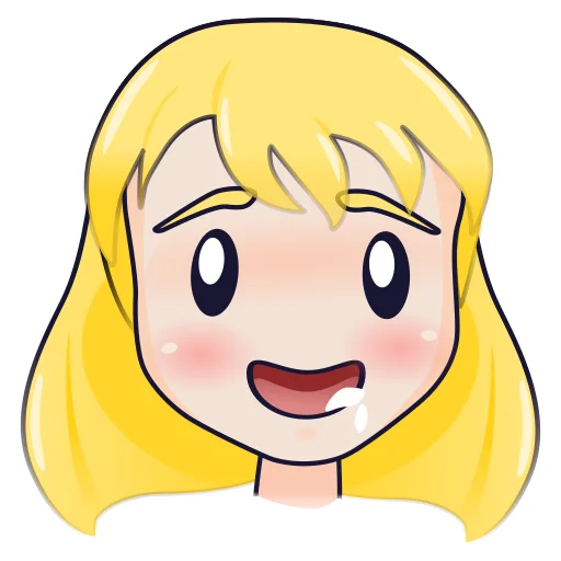 🤤 Стикер «YellowHairGirl» для Telegram