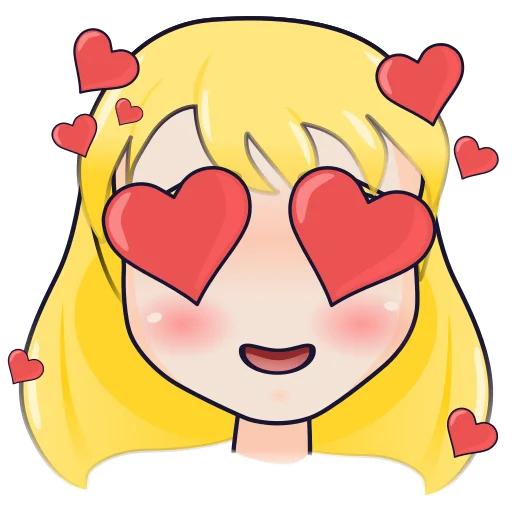 😍 Стикер «YellowHairGirl» для Telegram