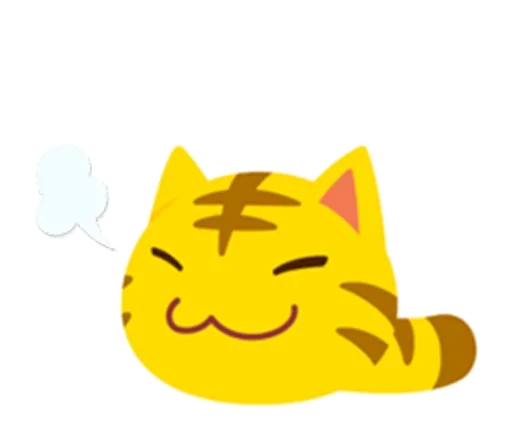 😚 Стикер «Yellow Kitten» для Telegram