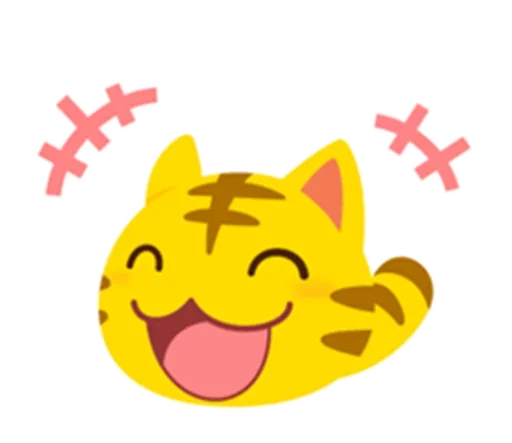 😙 Стикер «Yellow Kitten» для Telegram