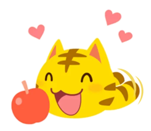 🤨 Стикер «Yellow Kitten» для Telegram
