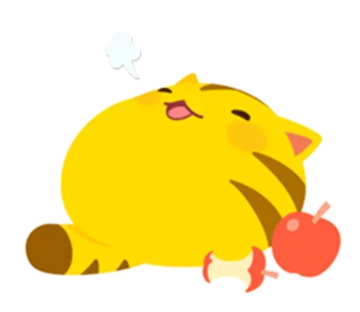 😌 Стикер «Yellow Kitten» для Telegram