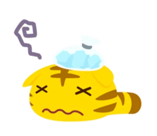 😚 Стикер «Yellow Kitten» для Telegram