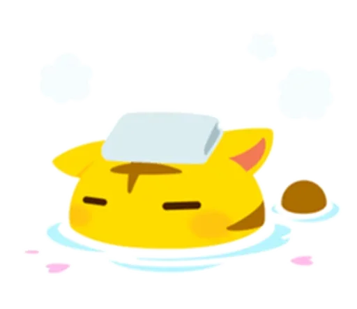 😛 Стикер «Yellow Kitten» для Telegram