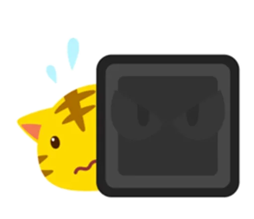 😙 Стикер «Yellow Kitten» для Telegram