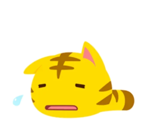 😚 Стикер «Yellow Kitten» для Telegram