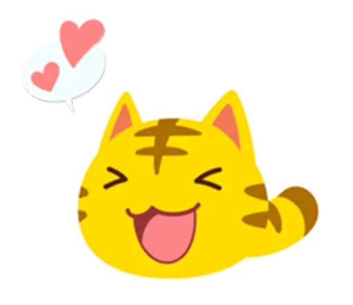 😌 Стикер «Yellow Kitten» для Telegram
