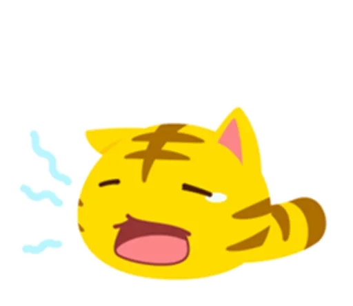 😚 Стикер «Yellow Kitten» для Telegram