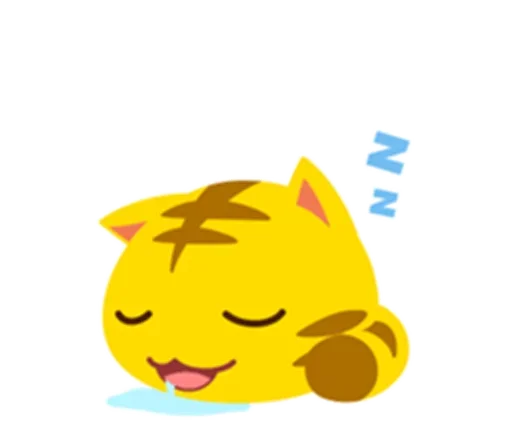 😙 Стикер «Yellow Kitten» для Telegram