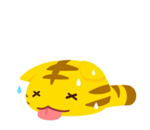 😚 Стикер «Yellow Kitten» для Telegram