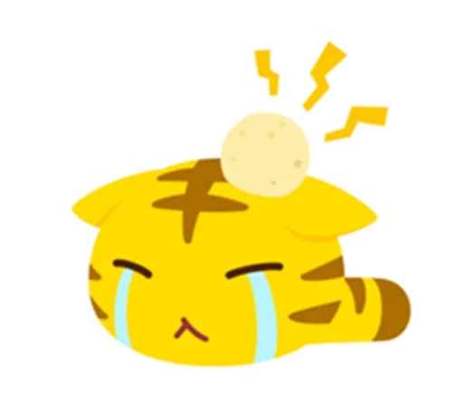 😗 Стикер «Yellow Kitten» для Telegram