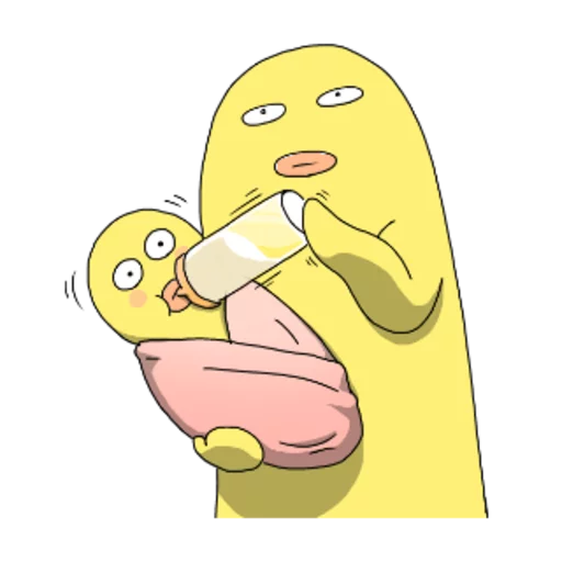 🍼 Стикер «Yellow Me» для Telegram