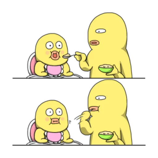 🍚 Стикер «Yellow Me» для Telegram