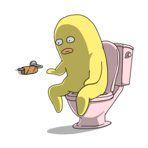 🚽 Стикер «Yellow Me» для Telegram