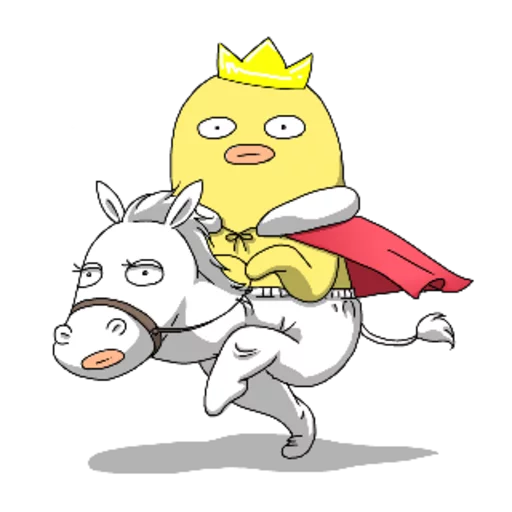 🐴 Стикер «Yellow Me» для Telegram