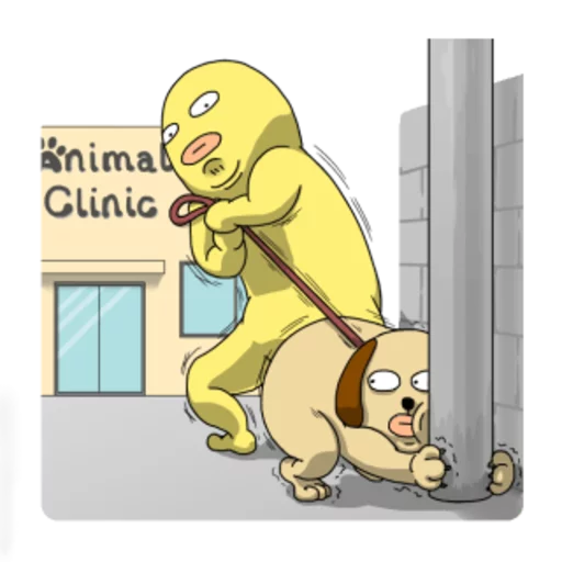 🐶 Стикер «Yellow Me» для Telegram